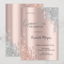 Recherche de silver glitter invitations Quinceañera