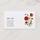 Recherche de fleur rouge cartes visite Pour elle