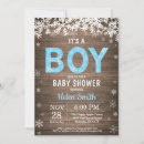 Zoek naar winter babyshower uitnodigingen Blauw