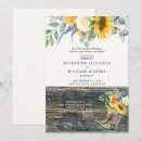 Recherche de tournesol romantique invitations Bride