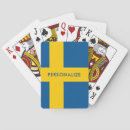 Recherche de suédois jeux de cartes Drapeau