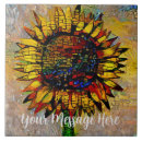 Recherche de tournesols carreaux Botanique