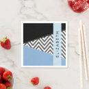 Recherche de chevron bleu serviettes Monogramme
