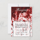 Recherche de éclaboussure de sang invitations Gothique