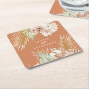 Recherche de fleurs tropicales dessous de verres Monogramme