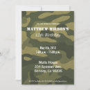 Recherche de camoflauge invitations Camouflage