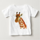 Recherche de girafe bébé tshirts Aquarelle