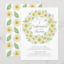 Recherche de fille confirmation invitations Floral