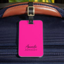 Recherche de police luggage tags Girly