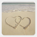 Recherche de deux coeurs autocollants Amour