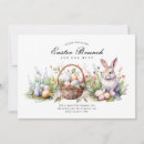 Recherche de pâques oeufs invitations Lapin