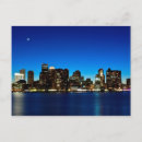 Recherche de horizon de boston cartes postales Réflexion