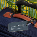 Recherche de wanderlust bagages étiquettes Flanc