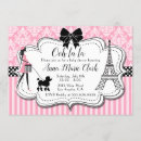 Recherche de caniche invitations Rose et noir
