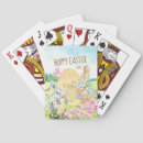 Recherche de oeufs jeux de cartes Aquarelle