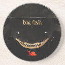Recherche de poisson rouge dessous de verres Noir