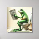 Recherche de grenouille verte art Drôle