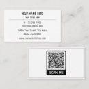 Recherche de contacts cartes visite Code qr