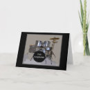 Recherche de cymbales vœux cartes Batteur