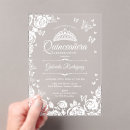 Recherche de partie de couronne de princesse invitations Quinceanera