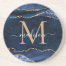 Recherche de marbre bleu dessous de verres Monogrammé