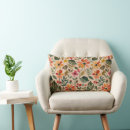 Recherche de couleur chaude décoration coussins Floral