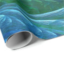 Recherche de paysage abstrait papier cadeau Bleu