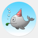 Zoek naar cartoon walvis stickers Dier