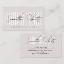 Recherche de typographie élégante cartes visite Coiffeur