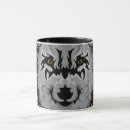 Recherche de tête loup tasses Sauvage