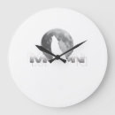 Recherche de loup et lune horloges Nuit