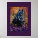 Recherche de cheval foncé posters Bleu