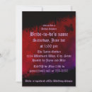 Recherche de coeur gothique invitations Rouge