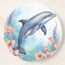 Recherche de dauphin dessous de verres Mer