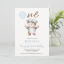 Recherche de ours bleu invitations Baby boy