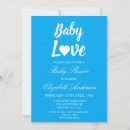 Recherche de amour coeur invitations Bleu