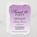 Recherche de lavender 16ans anniversaire invitations Violet