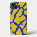Recherche de motif de girafe iphone coques Bleu