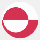 Recherche de groenland autocollants Drapeau