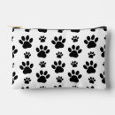 Recherche de chat noir et blanc cosmétiques pochettes Motif de pattes