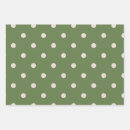 Recherche de point de polka blanc papier cadeau Vert