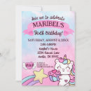 Recherche de ciel de kawaii invitations D'anniversaire