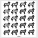 Recherche de silhouette noire autocollants Dog