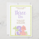 Recherche de three rex invitations Trois