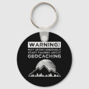 Recherche de geocache porteclés Chasse au trésor