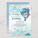 Recherche de dauphin mignon invitations Bleu