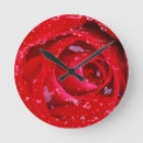 Recherche de goutte de pluie horloges Rouge