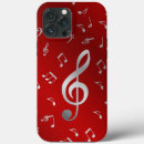Recherche de notes musique iphone coques Rouge