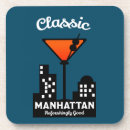 Recherche de manhattan dessous de verres Vintage