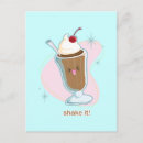 Recherche de milkshake cartes postales Mignon